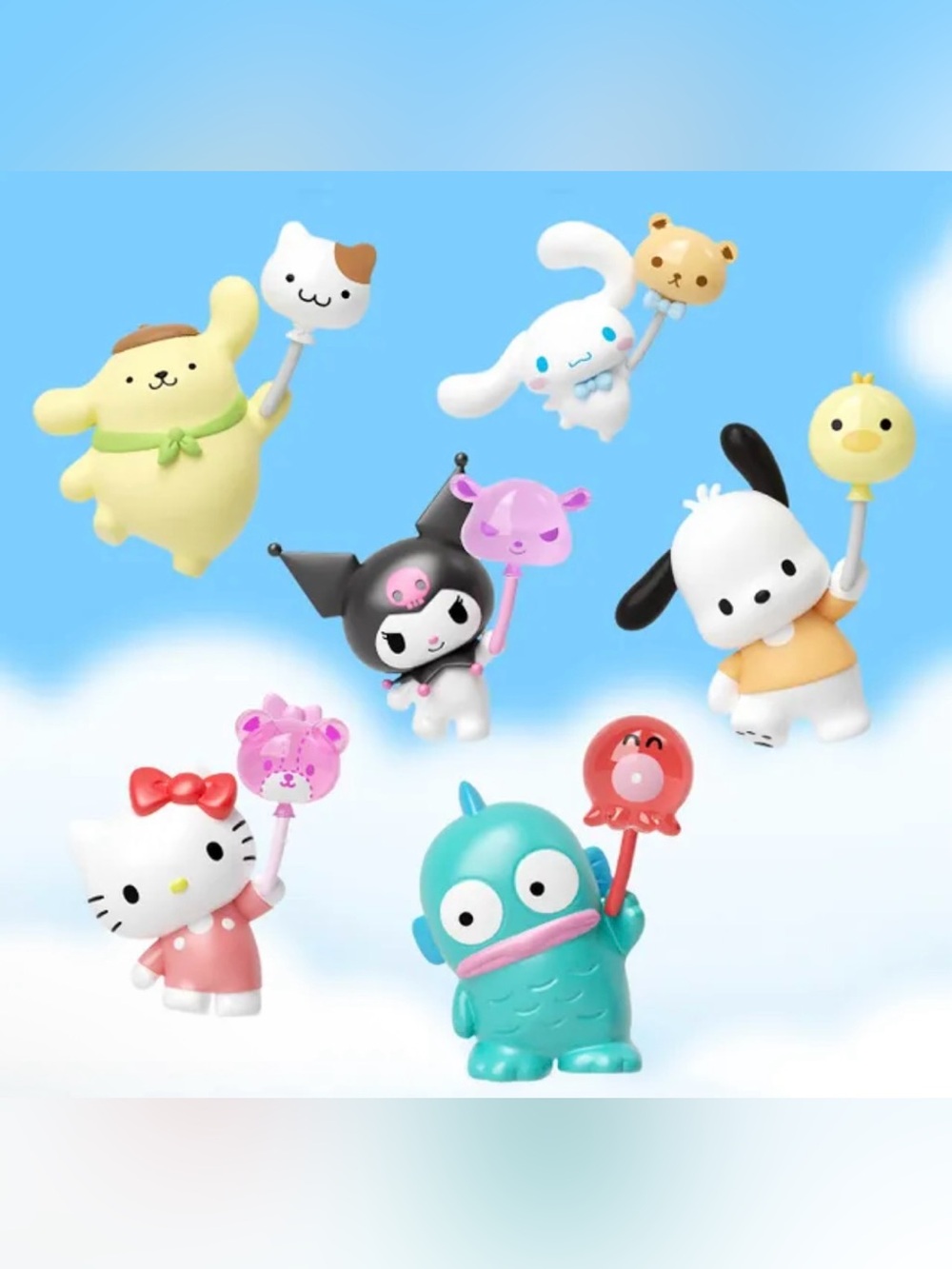 New Sanrio Mini Figure Mystery Teal, Pink, Black, White & Red Characters